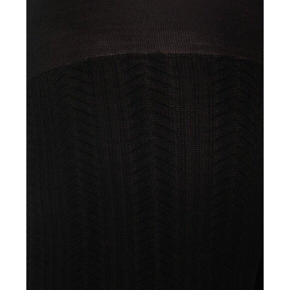 #1524 Hue Women's Control-Top Cable Tights - Black - Picture 2 of 3